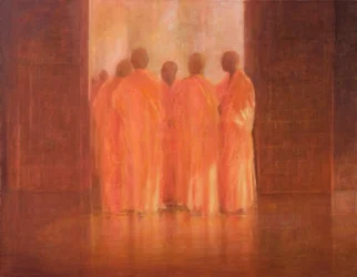 Gruppe von Mönchen, Vietnam